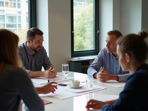 Outback Mobile Solutions team collaborating in a meeting, showcasing teamwork and expertise